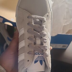 Adidas Light Gray Sneakers with White Accents